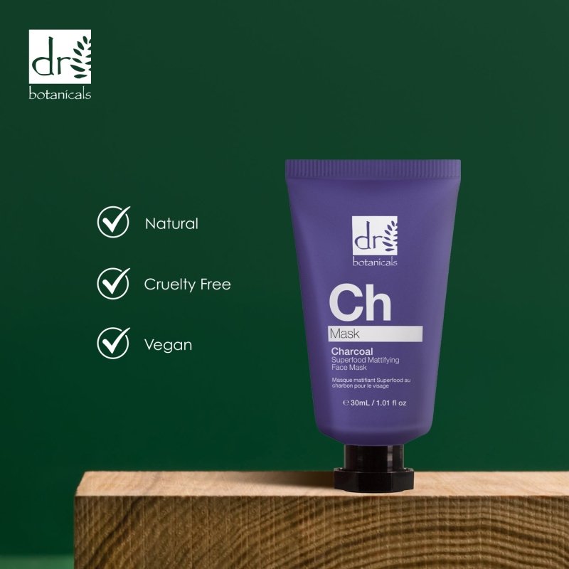 Charcoal Superfood Mattifying Face Mask - Herbalshire Handmade Herbal Products
