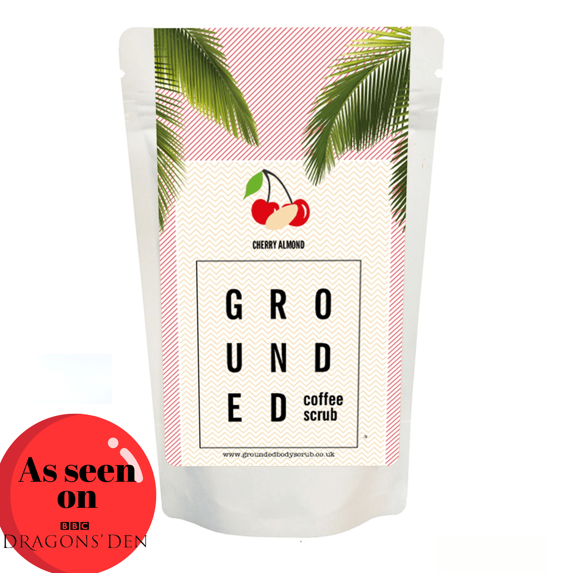Cherry Almond Coffee Body Exfoliating Scrub (200g) - Herbalshire Handmade Herbal Products