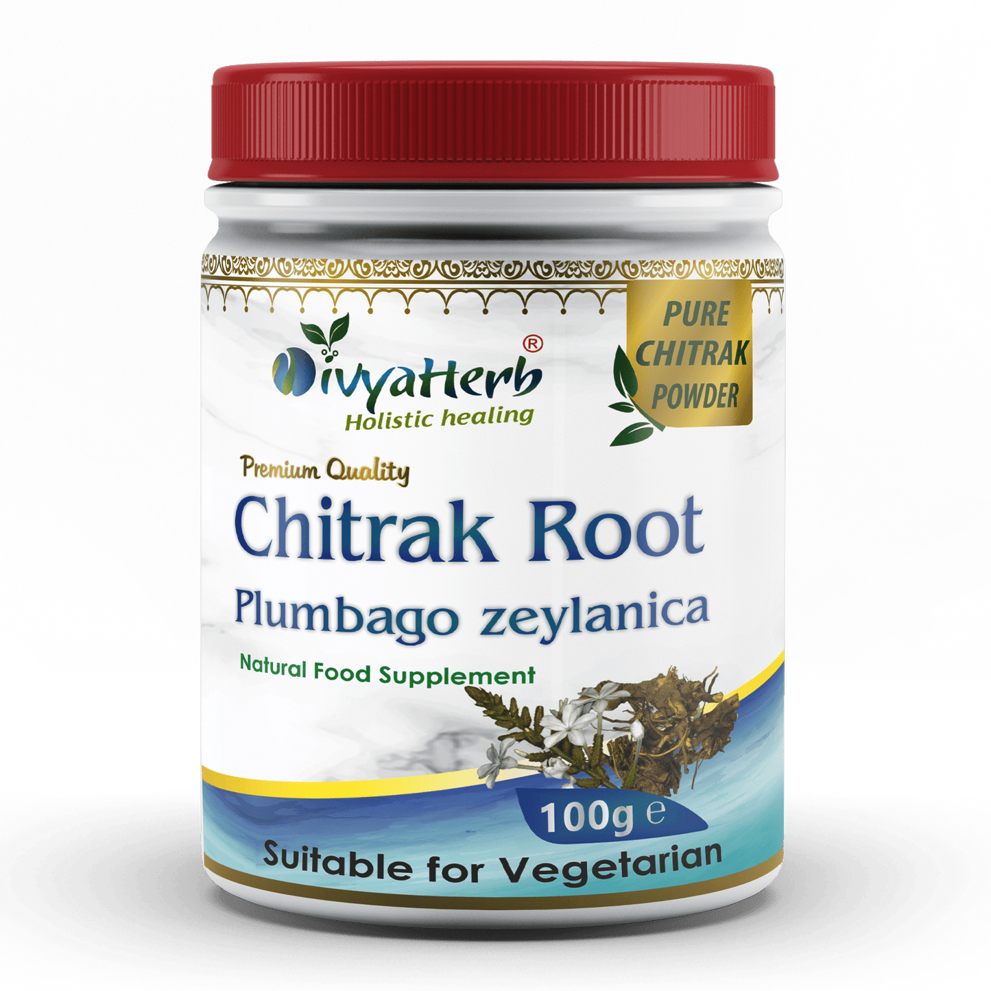 Chitrak Powder (Plumbago zeylanica) - Herbalshire Handmade Herbal Products