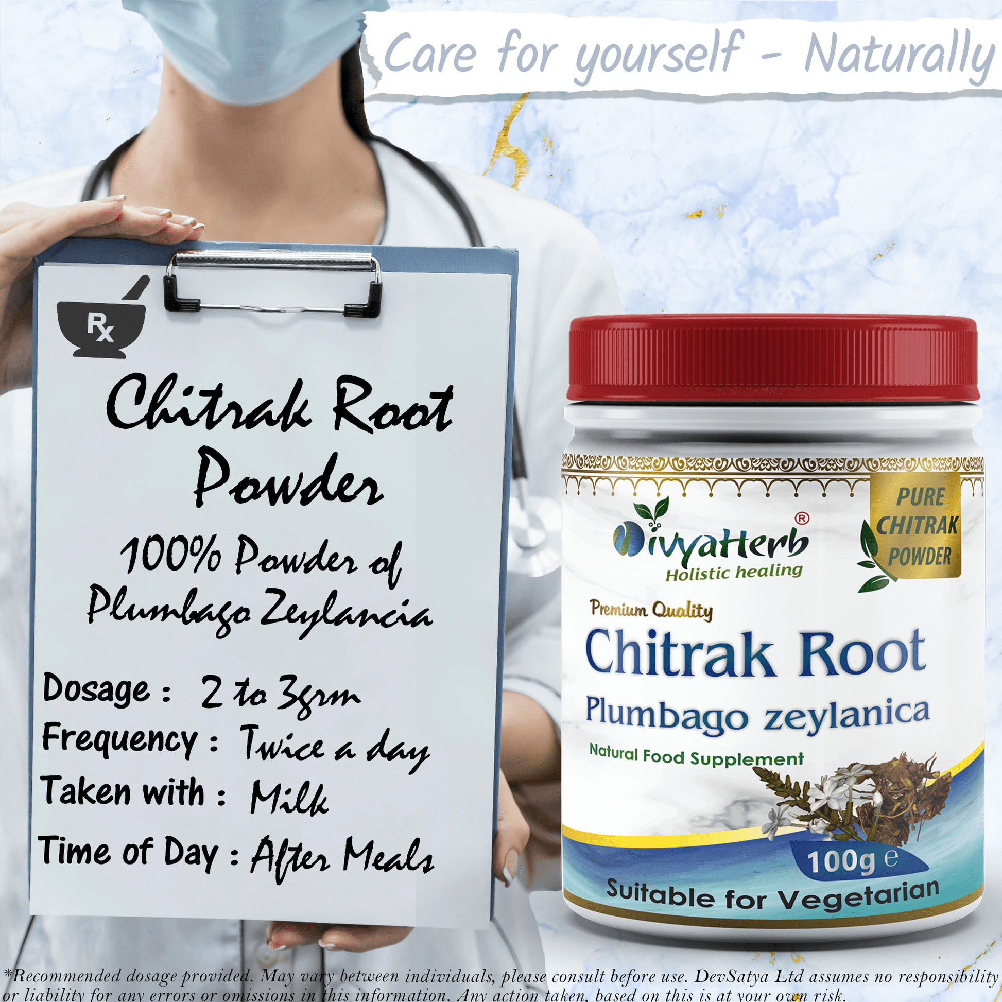 Chitrak Powder (Plumbago zeylanica) - Herbalshire Handmade Herbal Products