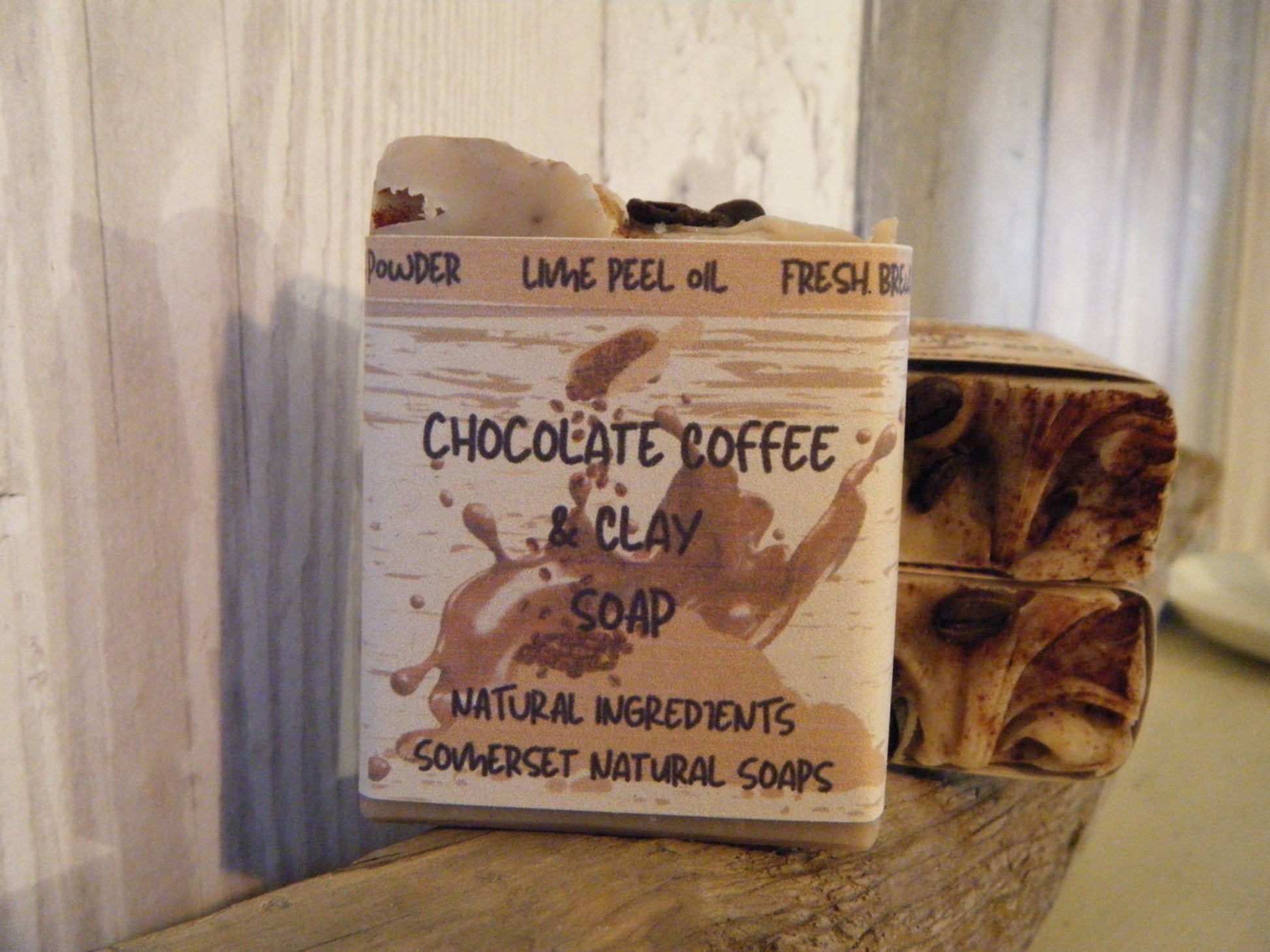Chocolate Coffee & Clay Vegan Soap - Herbalshire Handmade Herbal Products