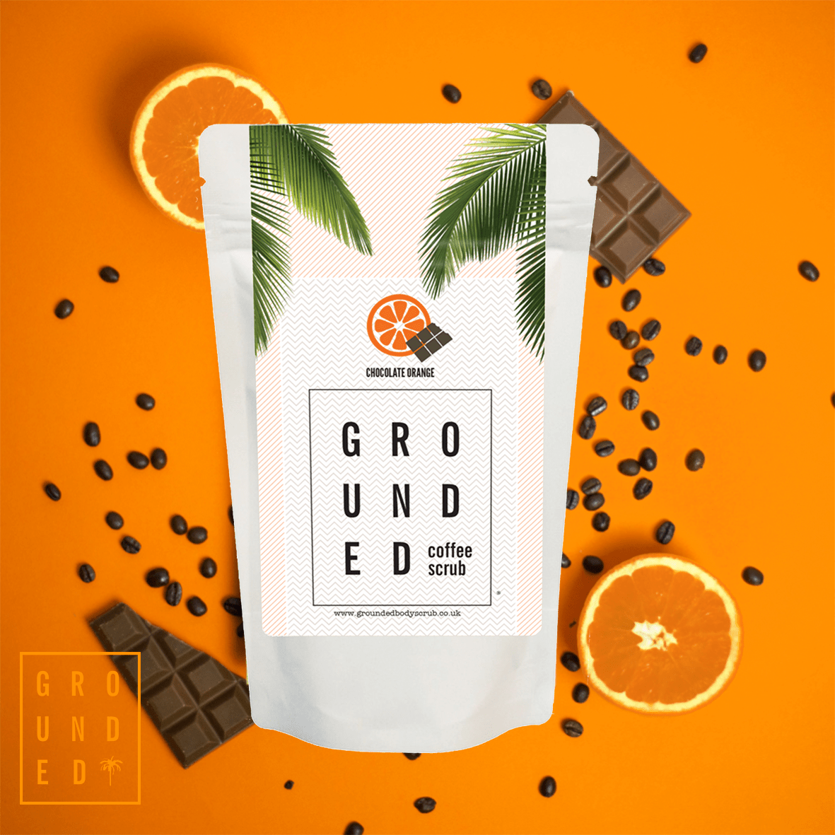 Chocolate Orange Coffee Body Exfoliator - Herbalshire Handmade Herbal Products