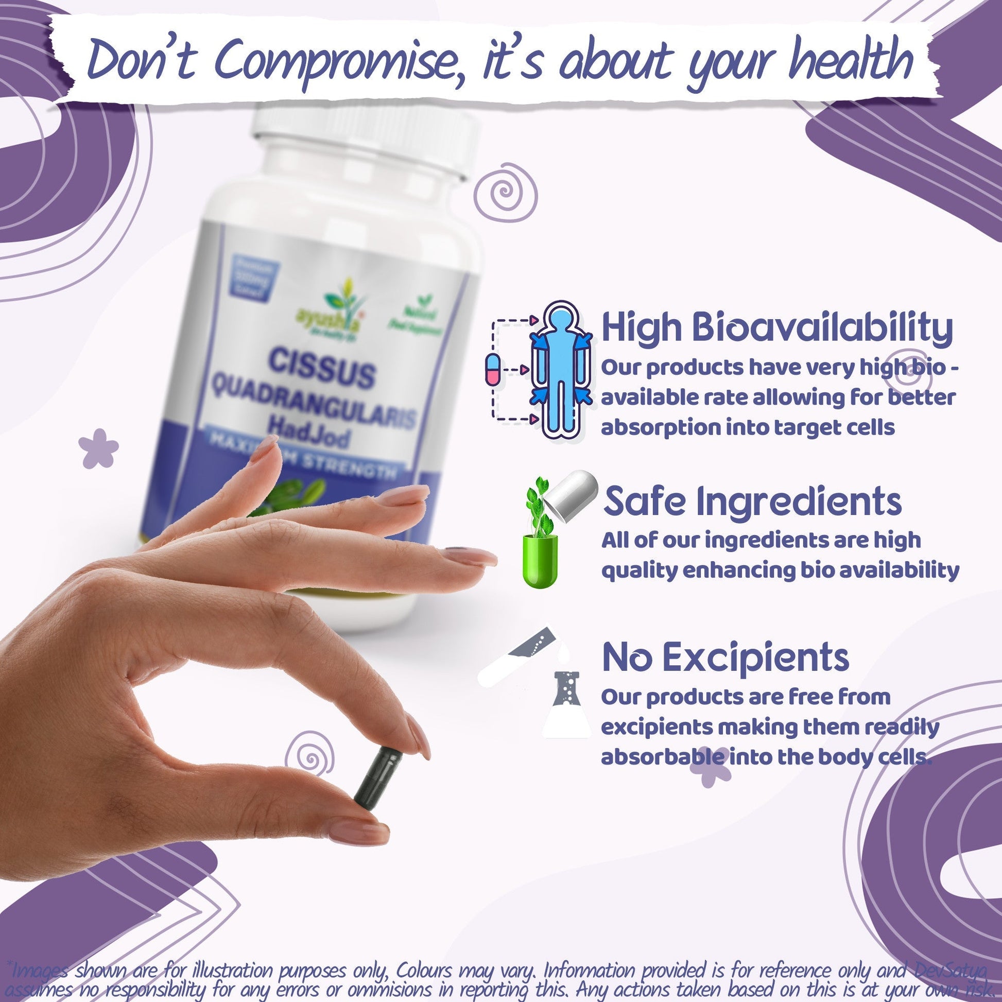 Cissus Quadrangularis (HadJod) Capsule - Herbalshire Handmade Herbal Products