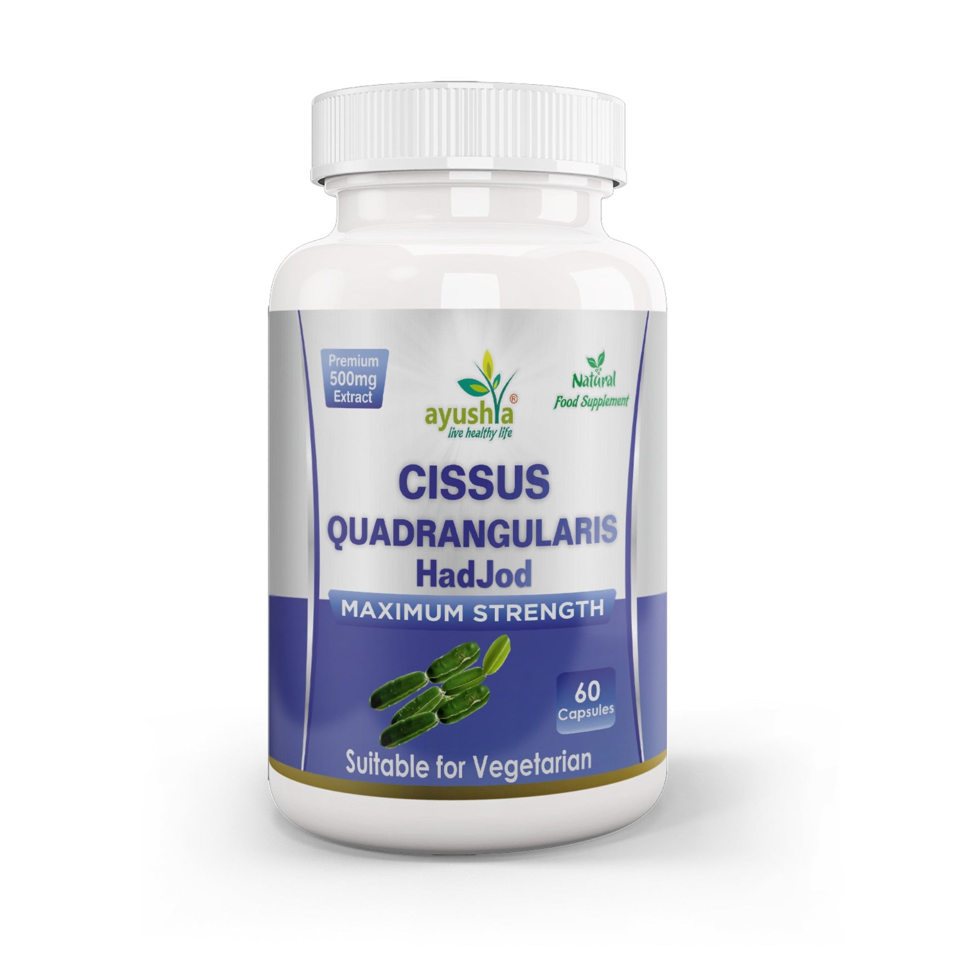 Cissus Quadrangularis (HadJod) Capsule - Herbalshire Handmade Herbal Products