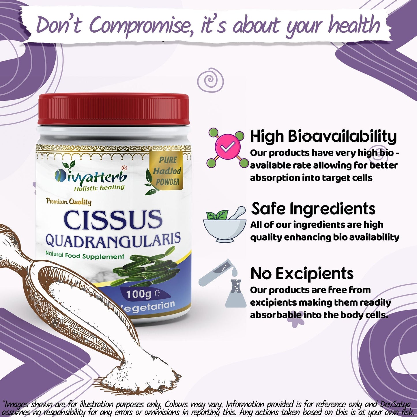 Cissus Quadrangularis Powder - Herbalshire Handmade Herbal Products
