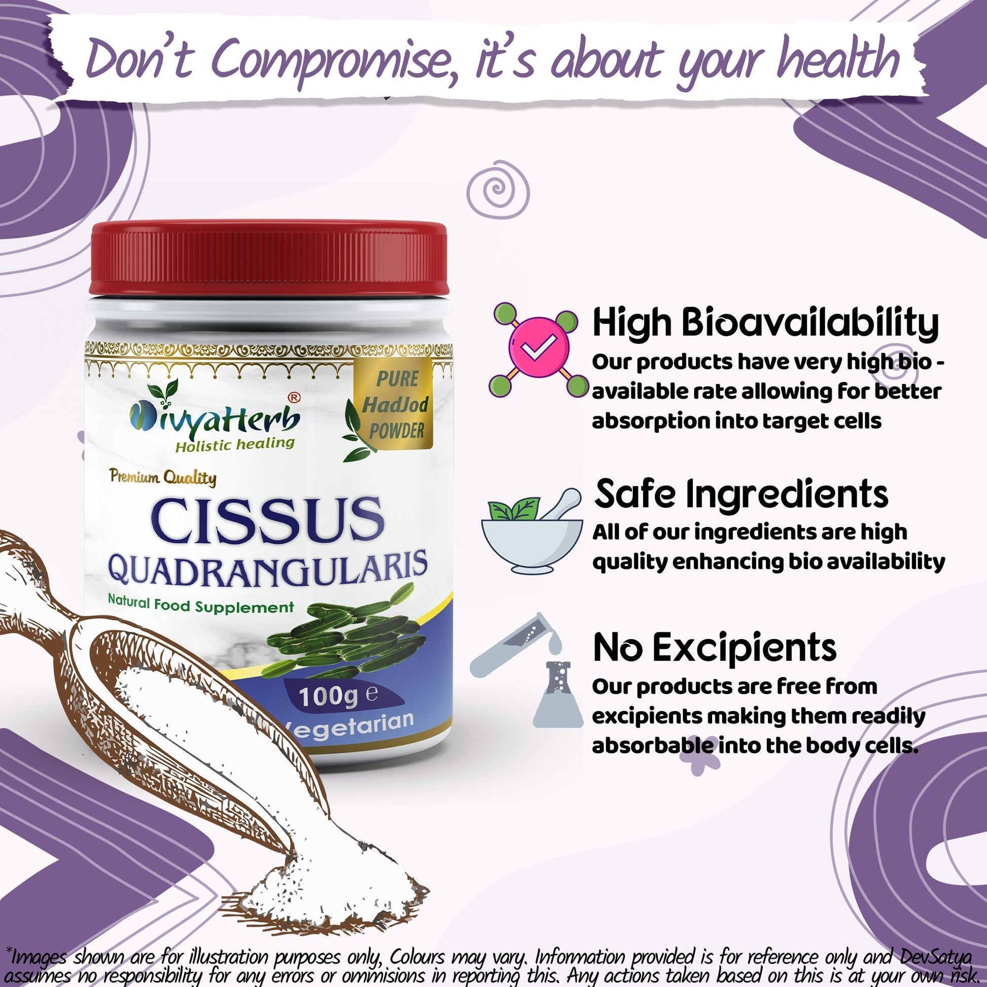 Cissus Quadrangularis Powder - Herbalshire Handmade Herbal Products
