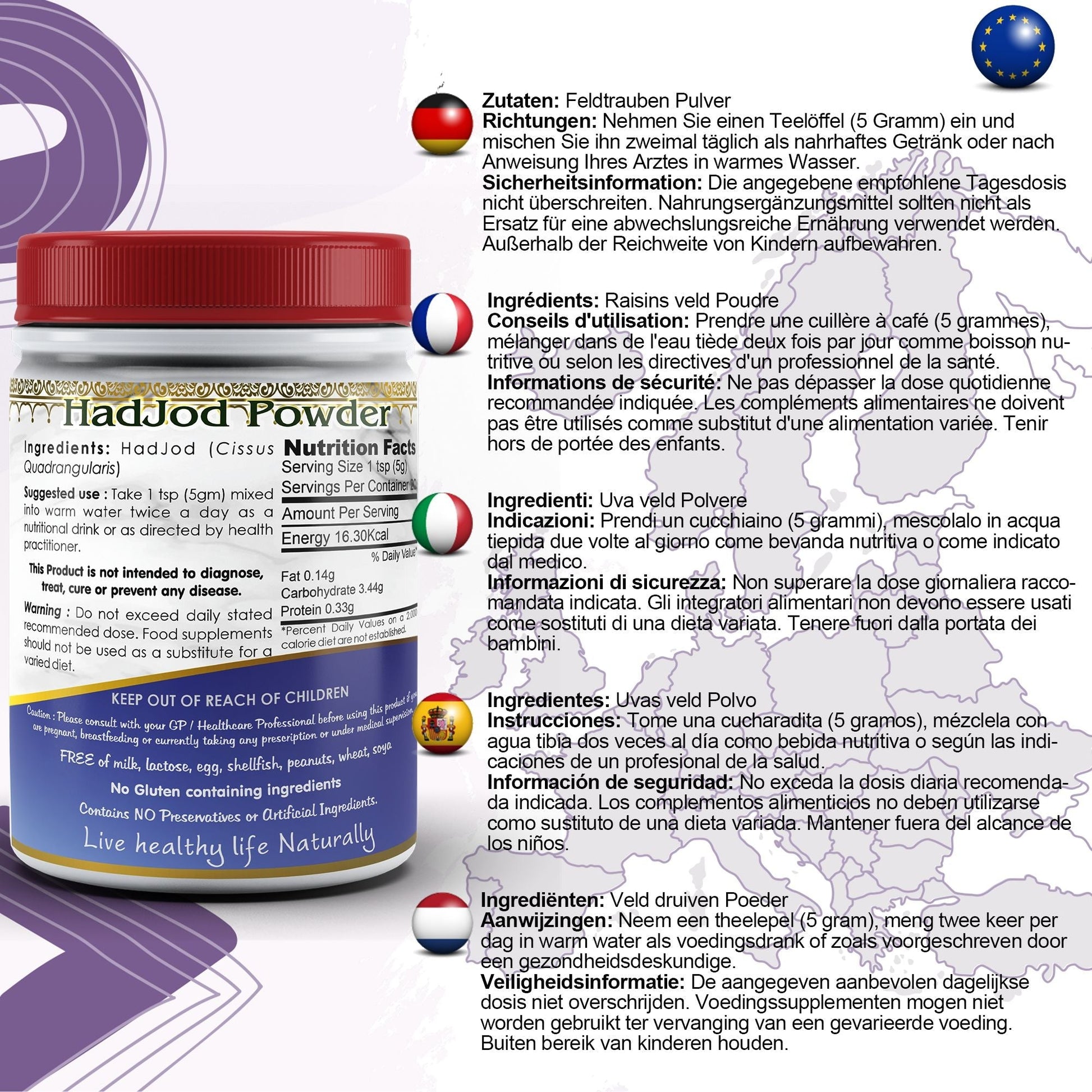 Cissus Quadrangularis Powder - Herbalshire Handmade Herbal Products