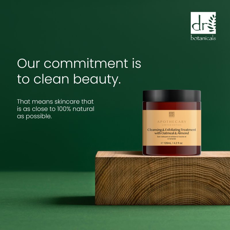 Cleansing & Exfoliating Treatment with Oatmeal & Almond 120ml - Herbalshire Handmade Herbal Products