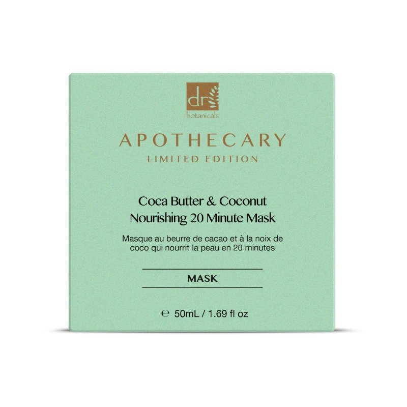 Coca Butter & Coconut Nourishing 20 Minute Mask 50ml - Herbalshire Handmade Herbal Products