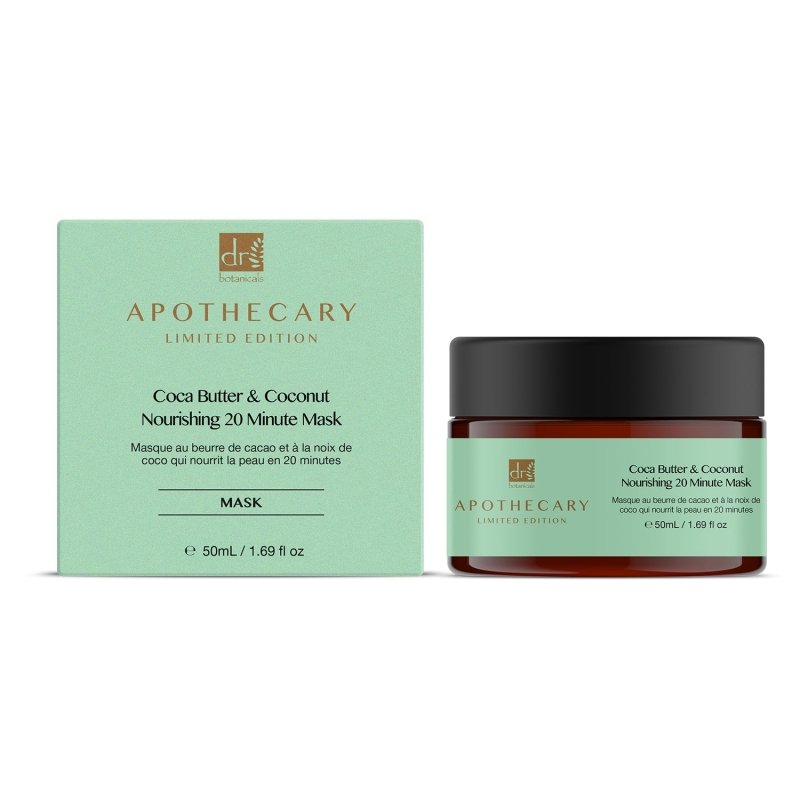 Coca Butter & Coconut Nourishing 20 Minute Mask 50ml - Herbalshire Handmade Herbal Products