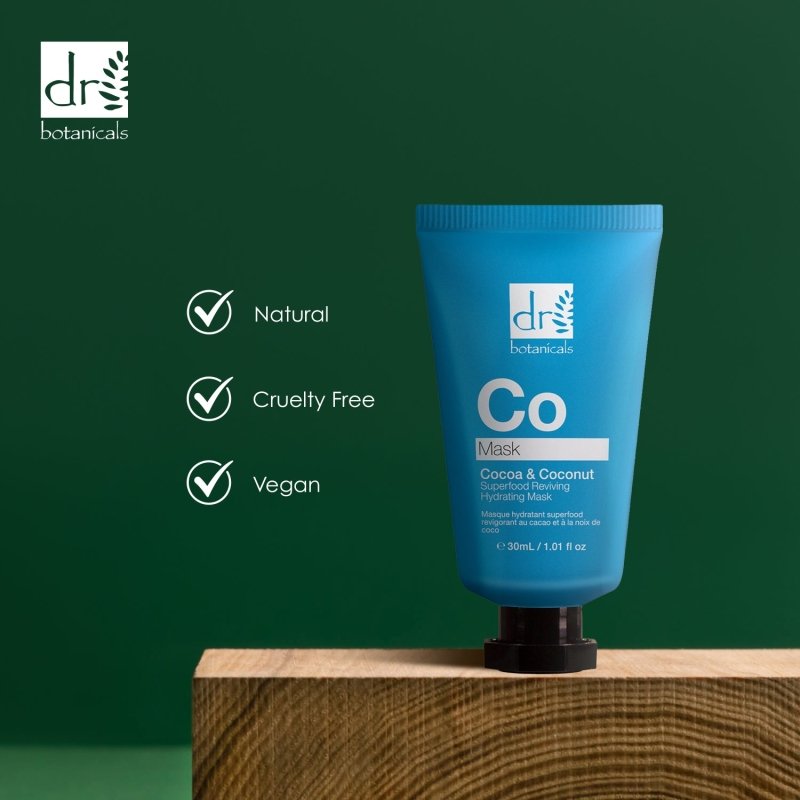 Cocoa & Coconut Superfood Reviving Hydrating Mask 30ml - Herbalshire Handmade Herbal Products