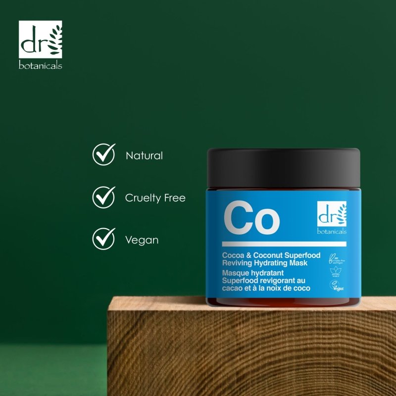 Cocoa & Coconut Superfood Reviving Hydrating Mask 60ml - Herbalshire Handmade Herbal Products