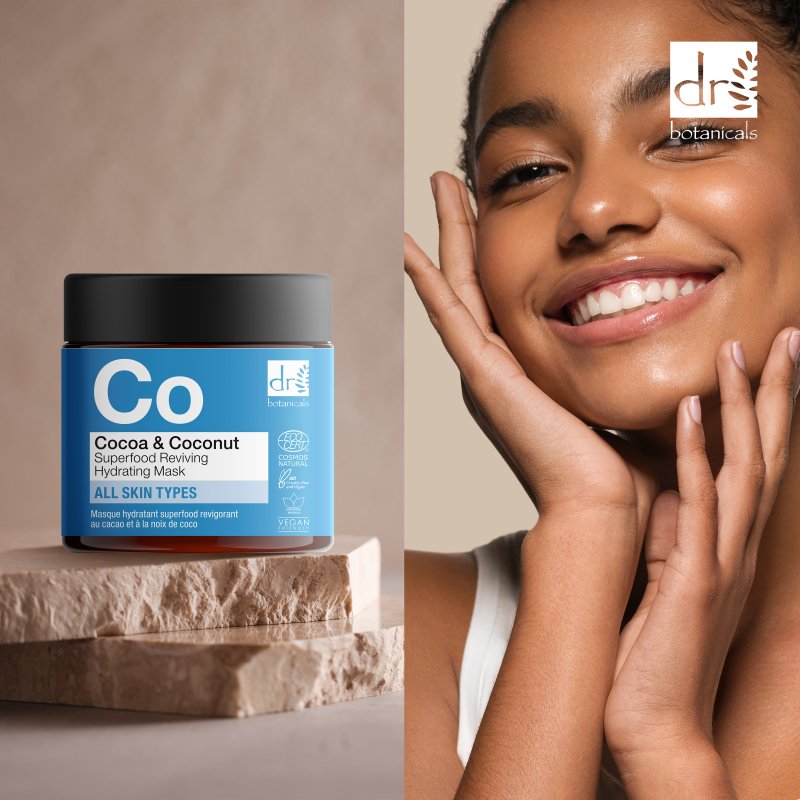 Cocoa & Coconut Superfood Reviving Hydrating Mask 60ml - Herbalshire Handmade Herbal Products