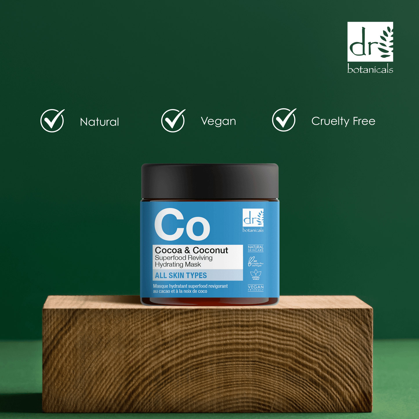 Cocoa & Coconut Superfood Reviving Hydrating Mask 60ml - Herbalshire Handmade Herbal Products