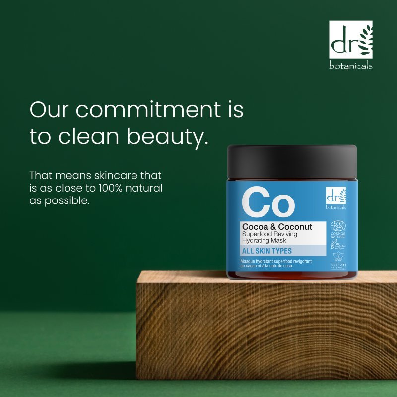 Cocoa & Coconut Superfood Reviving Hydrating Mask 60ml - Herbalshire Handmade Herbal Products