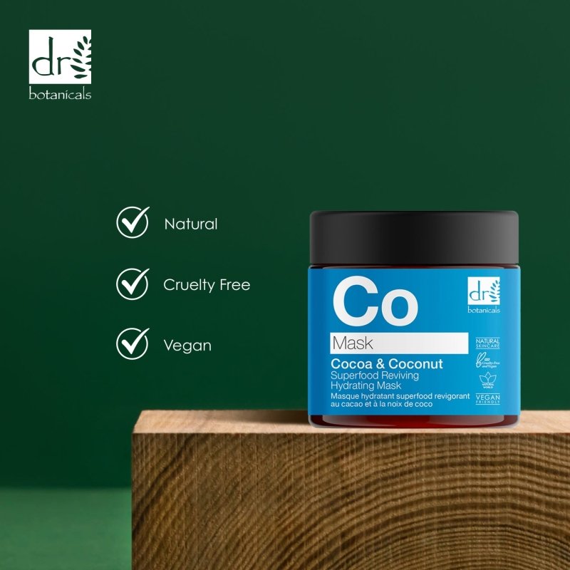 Cocoa & Coconut Superfood Reviving Hydrating Mask 60ml - Herbalshire Handmade Herbal Products