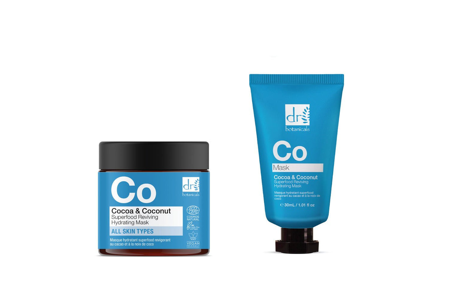 Cocoa & Coconut Superfood Reviving Hydrating Mask Duo - Herbalshire Handmade Herbal Products