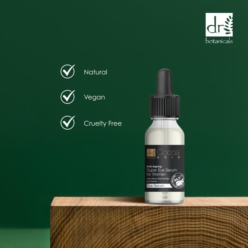 Cocoa Noir Anti - Ageing Super Eye Serum for Women 15ml - Herbalshire Handmade Herbal Products