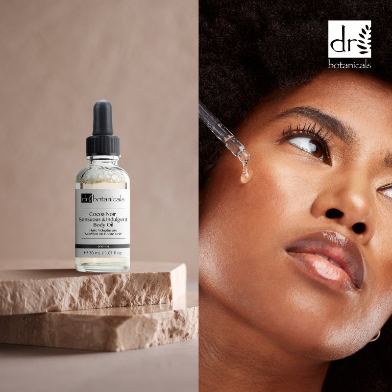 Cocoa Noir Sensuous & Indulgent Body Oil 30ml - Herbalshire Handmade Herbal Products