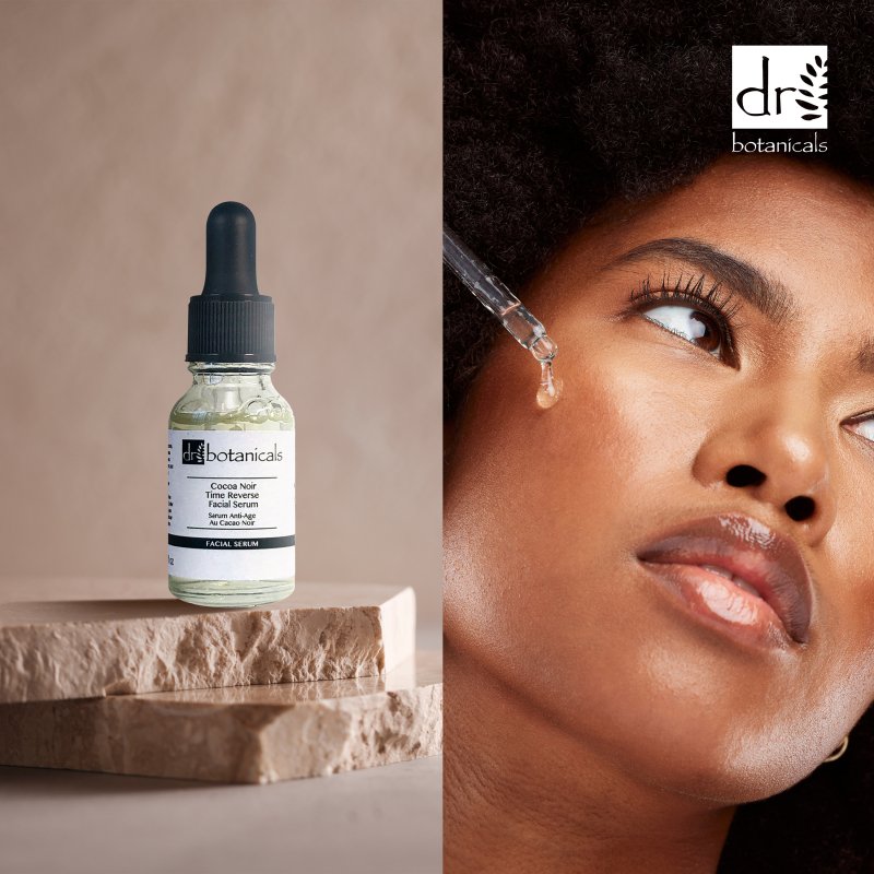 Cocoa Noir Time Reverse Facial Serum 15ml - Herbalshire Handmade Herbal Products