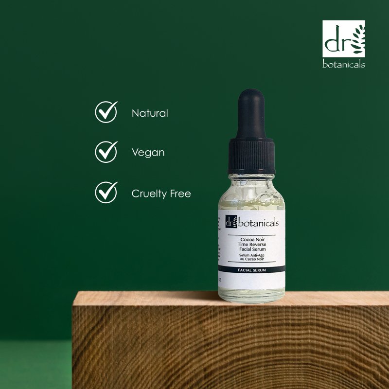 Cocoa Noir Time Reverse Facial Serum 15ml - Herbalshire Handmade Herbal Products