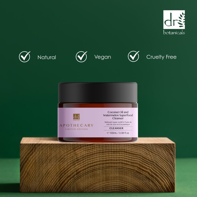Coconut Oil & Watermelon Superfood Cleanser 100ml - Herbalshire Handmade Herbal Products