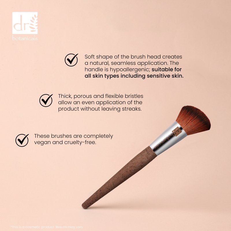 Coffee Ground Blush Brush - Herbalshire Handmade Herbal Products