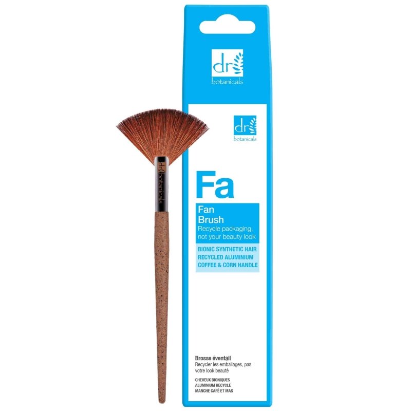 Coffee Ground Fan Brush - Herbalshire Handmade Herbal Products
