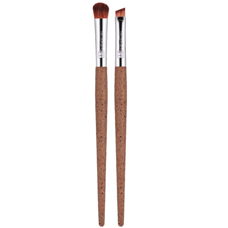 Coffee Ground Set Of 2 Eye Brushes - Herbalshire Handmade Herbal Products