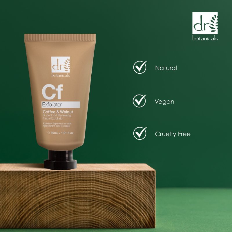 Coffee Superfood Renewing Facial Exfoliator 30ml - Herbalshire Handmade Herbal Products