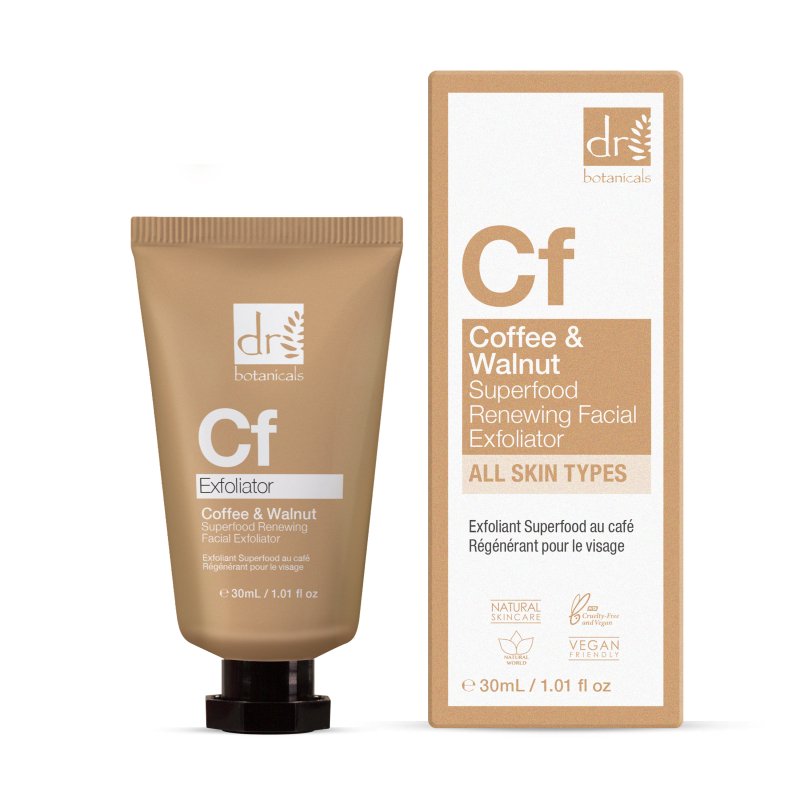 Coffee Superfood Renewing Facial Exfoliator 30ml - Herbalshire Handmade Herbal Products