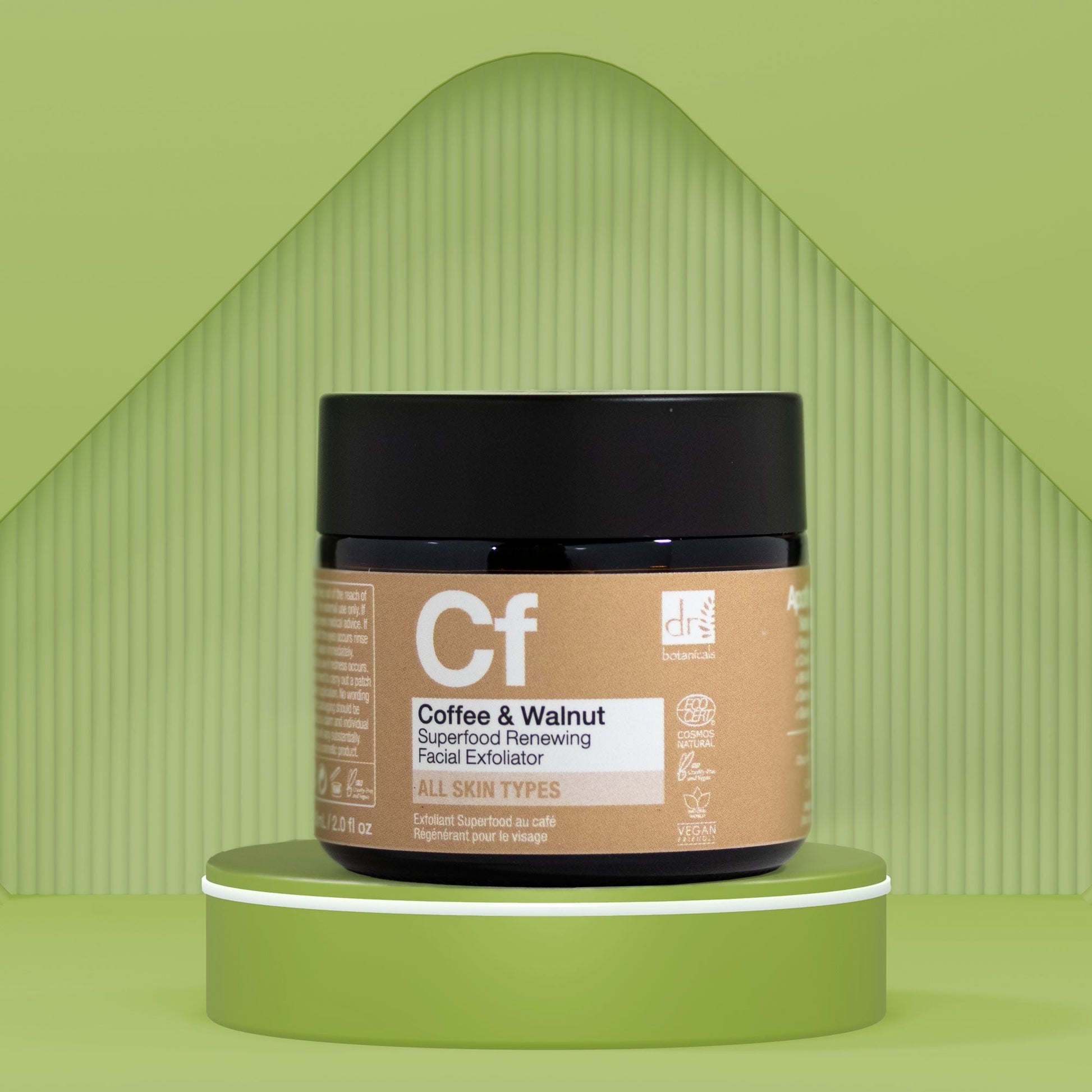 Coffee Superfood Renewing Facial Exfoliator 60ml - Herbalshire Handmade Herbal Products