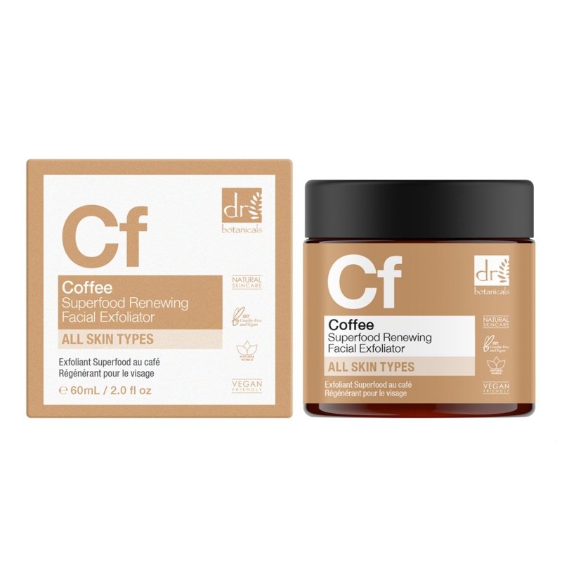 Coffee Superfood Renewing Facial Exfoliator 60ml - Herbalshire Handmade Herbal Products
