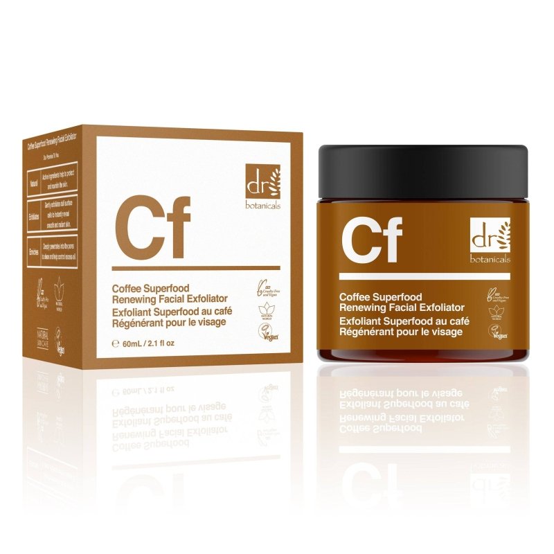 Coffee Superfood Renewing Facial Exfoliator 60ml - Herbalshire Handmade Herbal Products