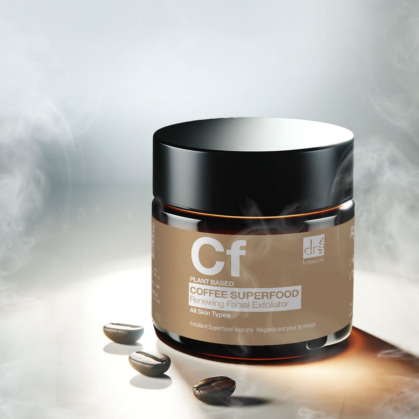 Coffee Superfood Renewing Facial Exfoliator 60ml - Herbalshire Handmade Herbal Products