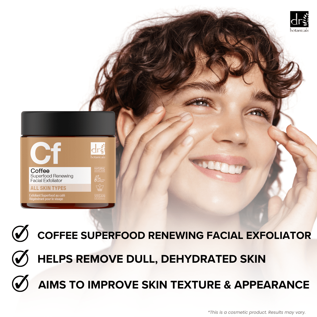 Coffee Superfood Renewing Facial Exfoliator 60ml - Herbalshire Handmade Herbal Products
