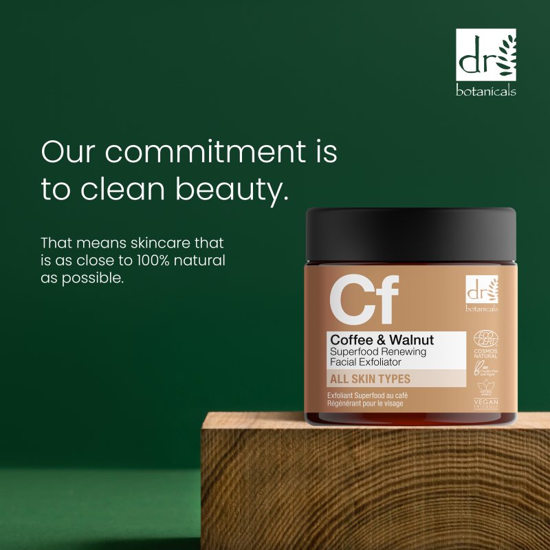 Coffee Superfood Renewing Facial Exfoliator 60ml - Herbalshire Handmade Herbal Products