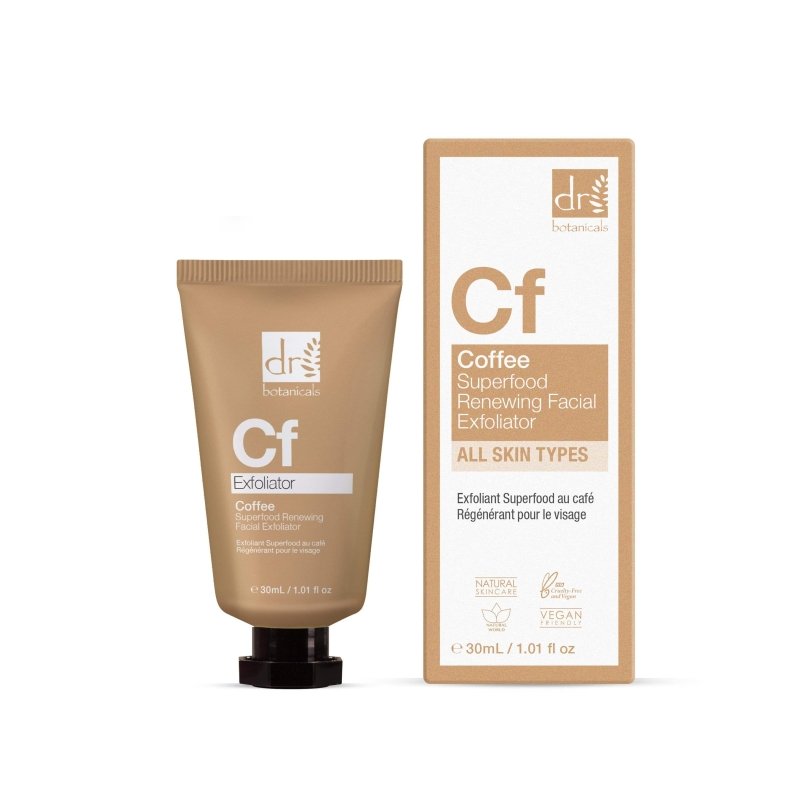 Coffee Superfood Renewing Facial Exfoliator with Physical & Chemical Exfoliation - Herbalshire Handmade Herbal Products