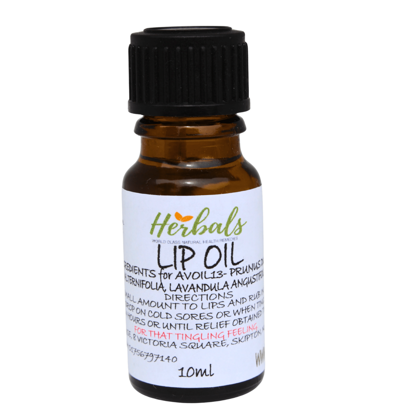 Cold Sore Lotion Liquid 10ml / 30ml Natural Herbal Oil with Tea Tree & Lavender - Herbalshire Handmade Herbal Products