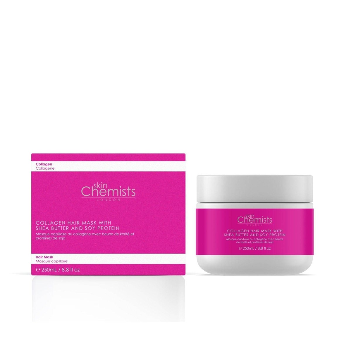 Collagen Hair Mask with Shea Butter and Soy Protein 250ml - Herbalshire Handmade Herbal Products