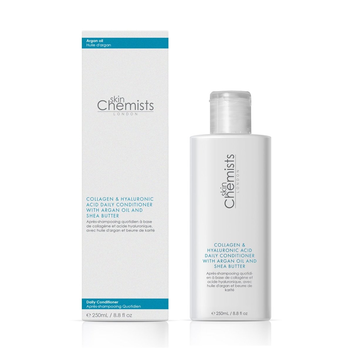 Collagen & Hyaluronic Acid Daily Conditioner with Argan Oil and Shea Butter 250ml - Herbalshire Handmade Herbal Products