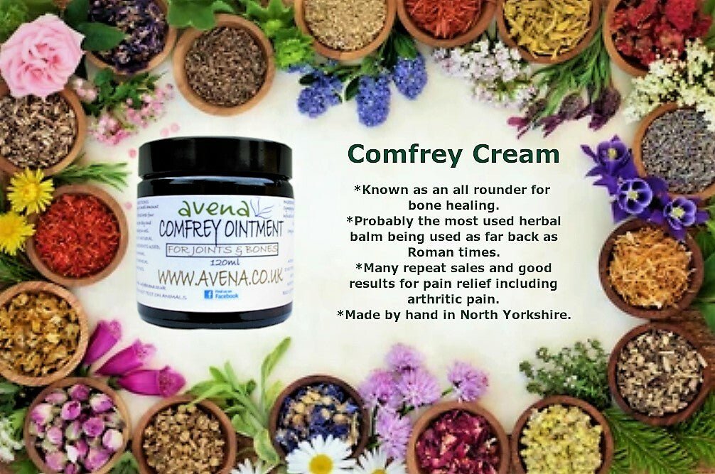 Comfrey Cream Balm Oil Ointment Salve Natural For Joints Pain Free Express Ship - Herbalshire Handmade Herbal Products