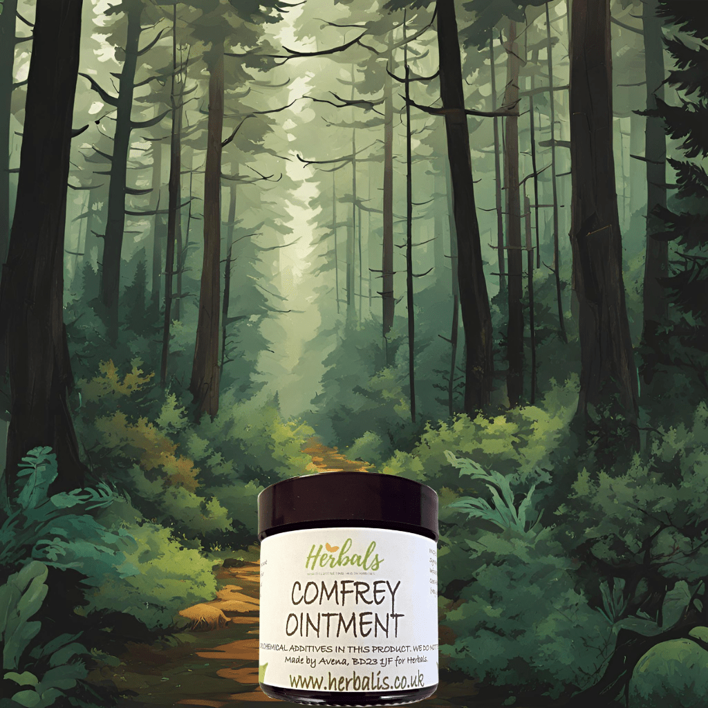 Comfrey Leaf Oil Ointment Knitbone Cream – Joint Pain Relief Balm – Handmade UK - Herbalshire Handmade Herbal Products