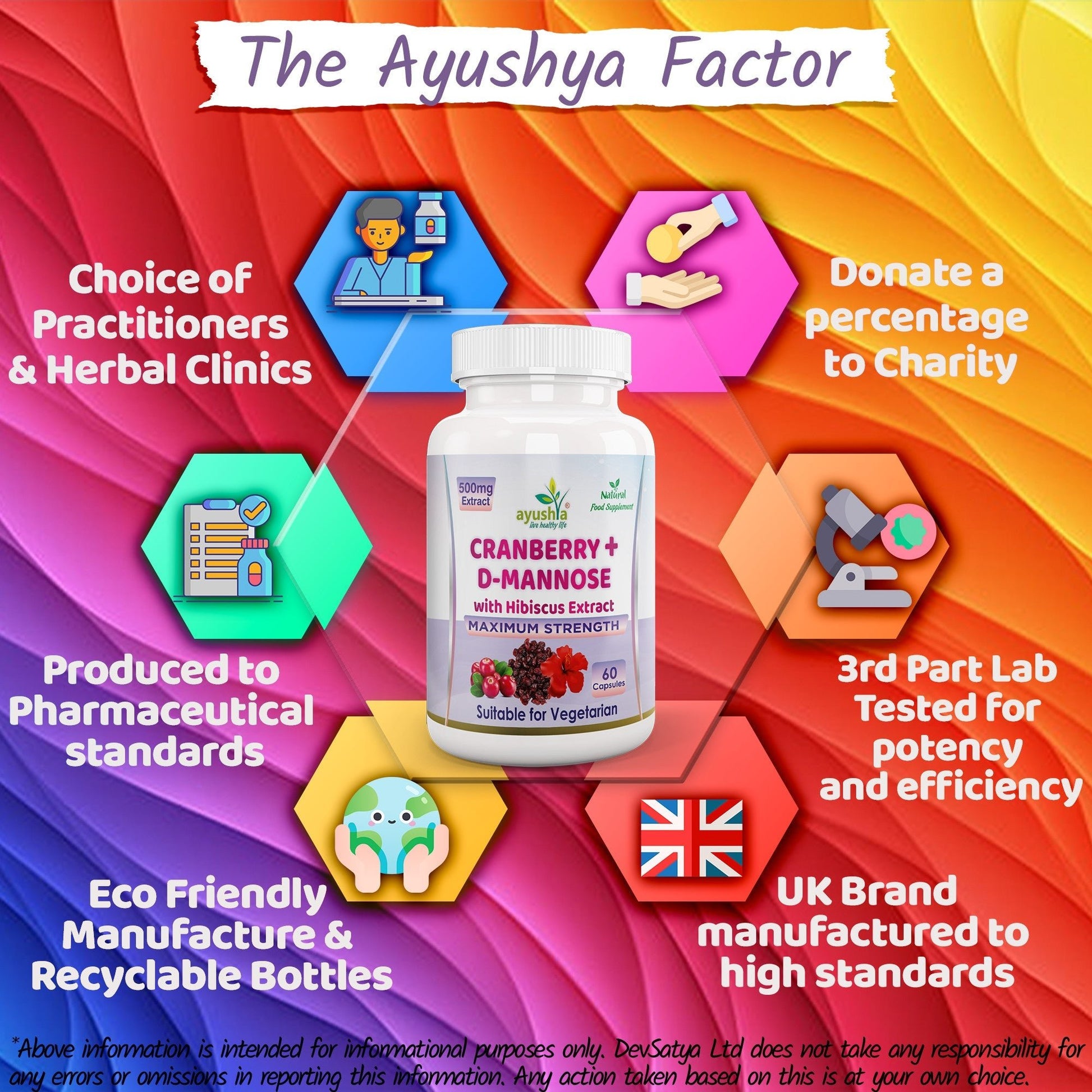 Cranberry D - Mannose with Hibiscus Extract Capsules UTI Bladder Support Cystitis - Herbalshire Handmade Herbal Products