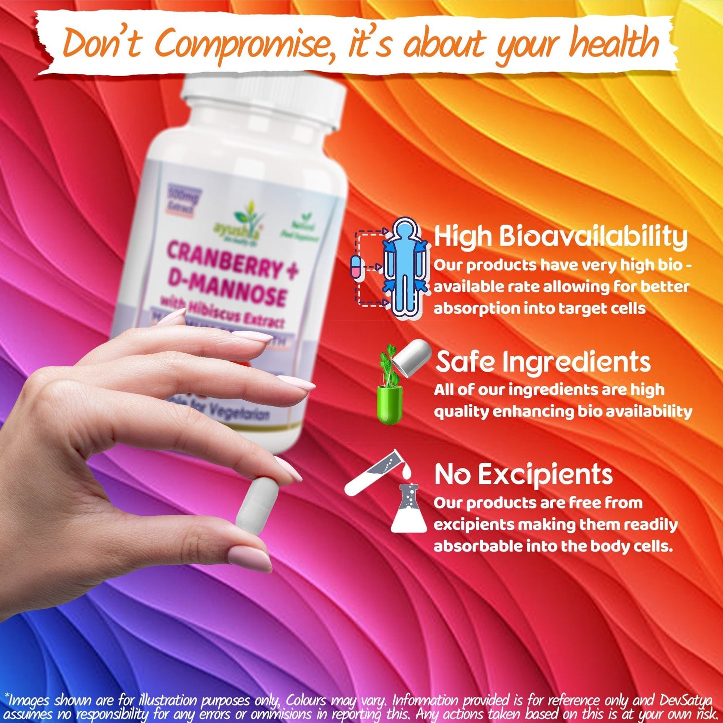 Cranberry D - Mannose with Hibiscus Extract Capsules UTI Bladder Support Cystitis - Herbalshire Handmade Herbal Products