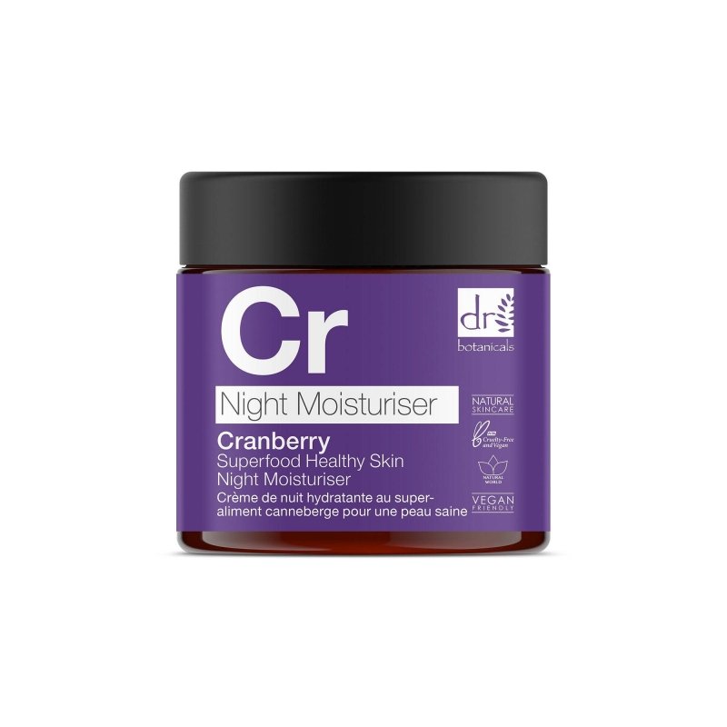 Cranberry Superfood Healthy Skin Night Moisturiser 60ml - Herbalshire Handmade Herbal Products