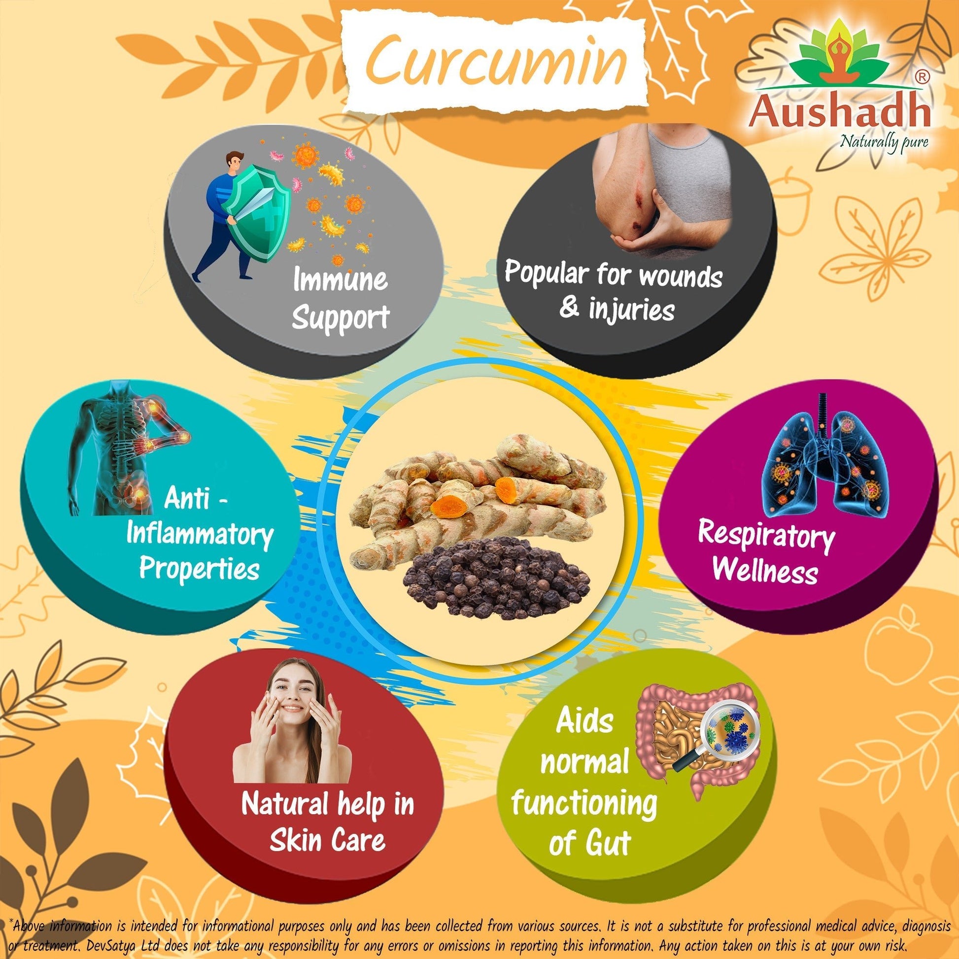 Curcumin (Turmeric) Capsule with Piperine - Herbalshire Handmade Herbal Products