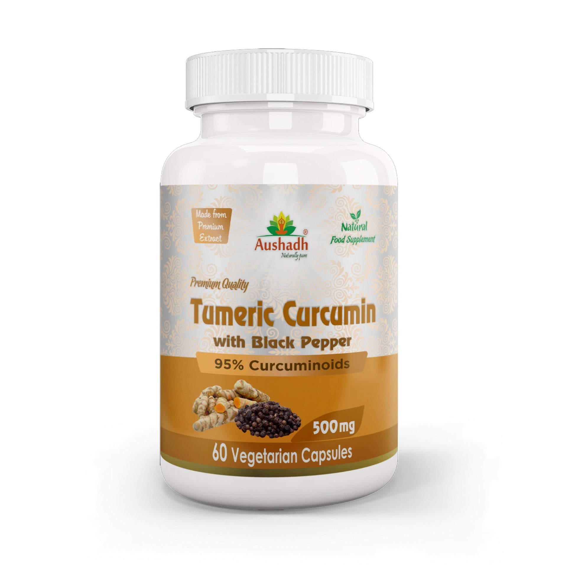 Curcumin (Turmeric) Capsule with Piperine - Herbalshire Handmade Herbal Products