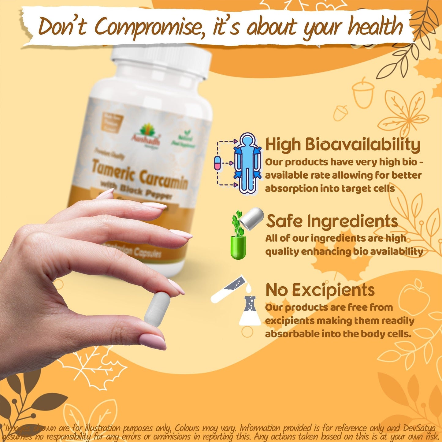 Curcumin (Turmeric) Capsule with Piperine - Herbalshire Handmade Herbal Products
