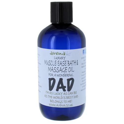 Dad’s Gift Massage & Bath Oil 250ml Gifts For Dad Father Made By Hand - Herbalshire Handmade Herbal Products
